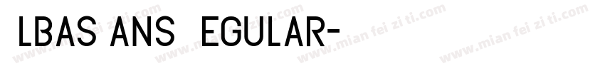 AlbasSans Regular字体转换